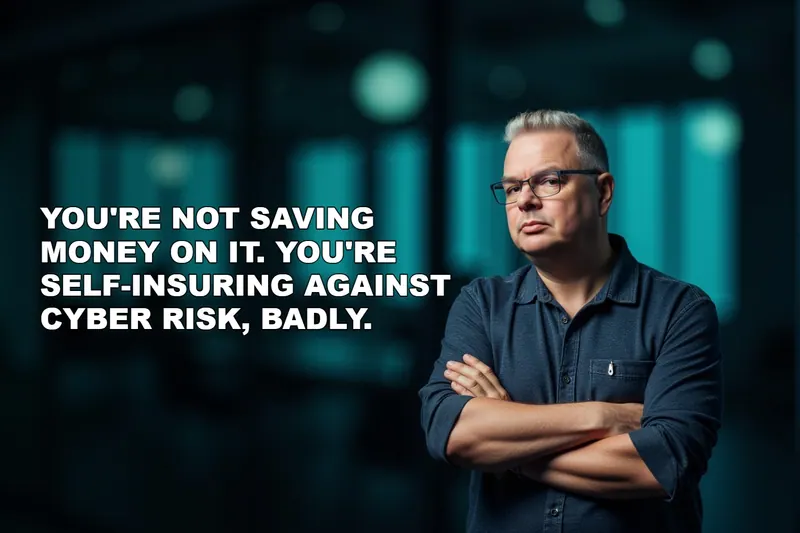 You're Not Saving Money on IT. You're Self-Insuring Against Cyber Risk, Badly.
