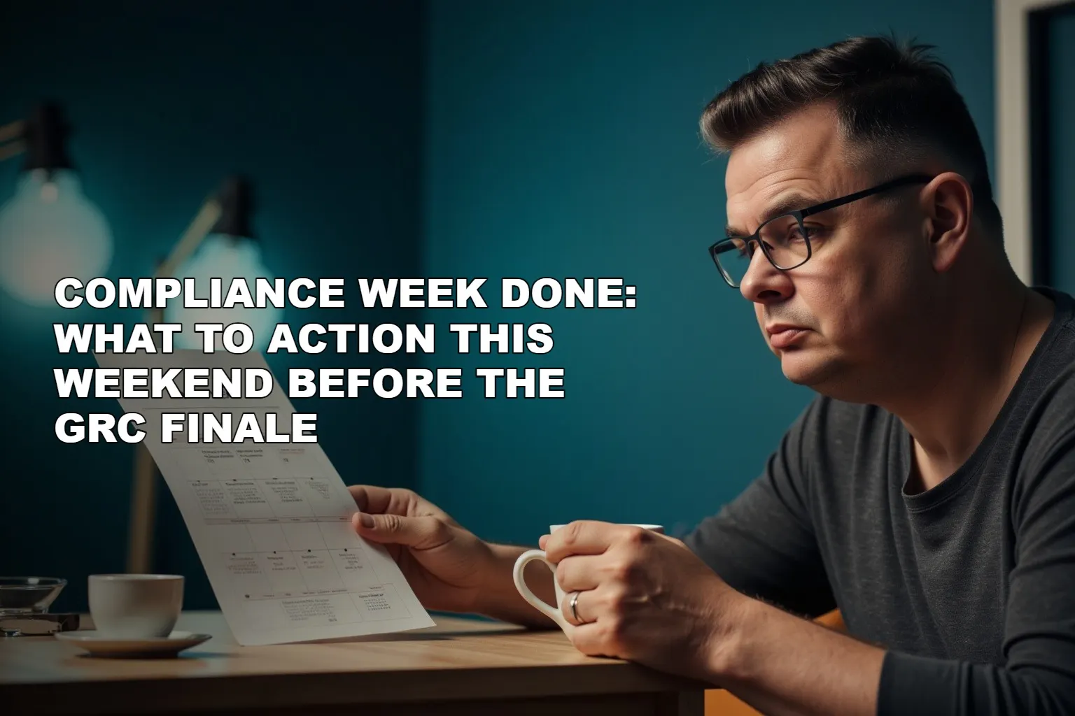 Compliance Week Done: What to Action This Weekend Before the GRC Finale