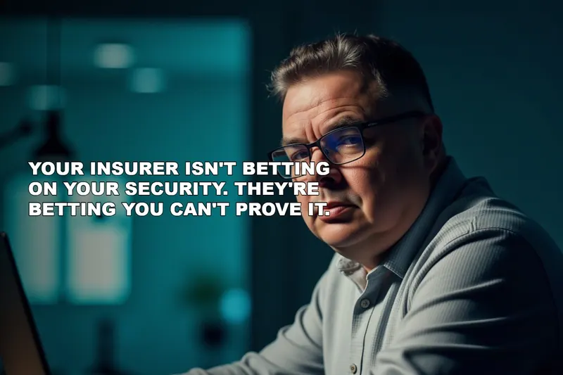 Your Insurer Isn't Betting On Your Security. They're Betting You Can't Prove It.