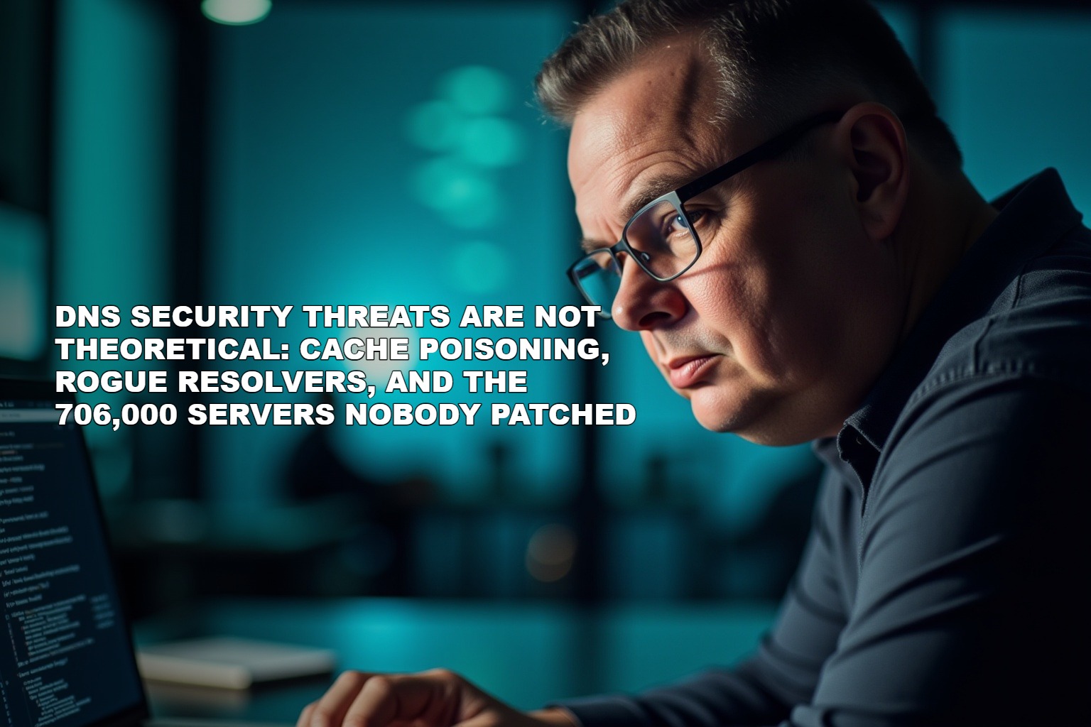 DNS Security Threats Are Not Theoretical: Cache Poisoning, Rogue Resolvers, and the 706,000 Servers Nobody Patched