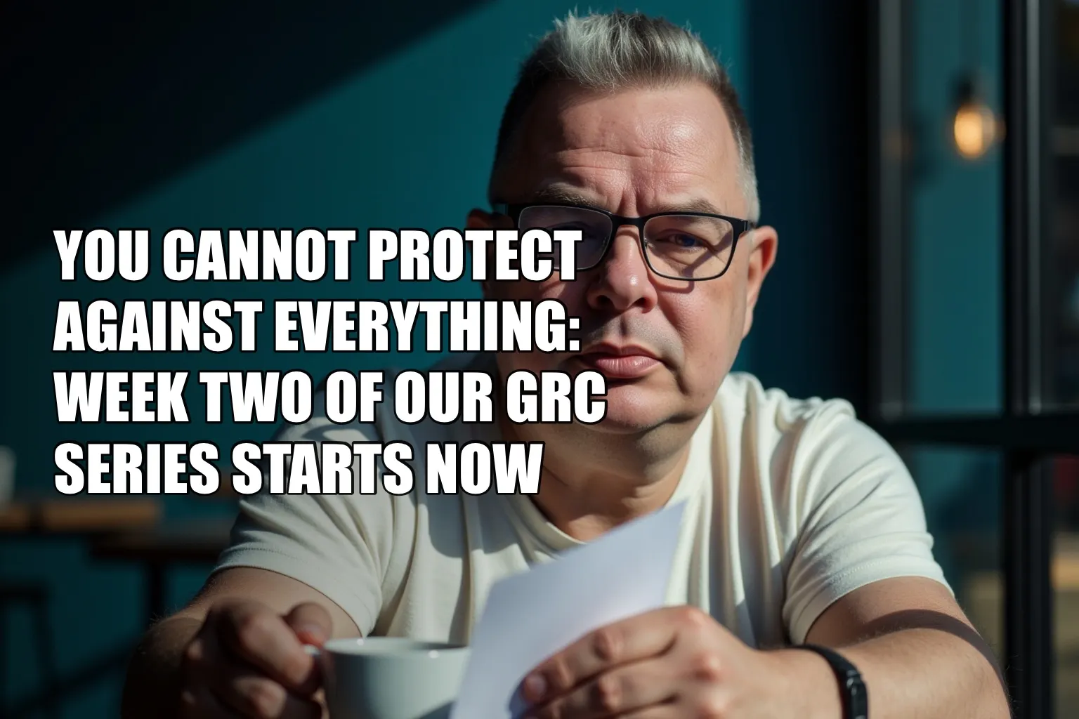 You Cannot Protect Against Everything: Week Two of Our GRC Series Starts Now
