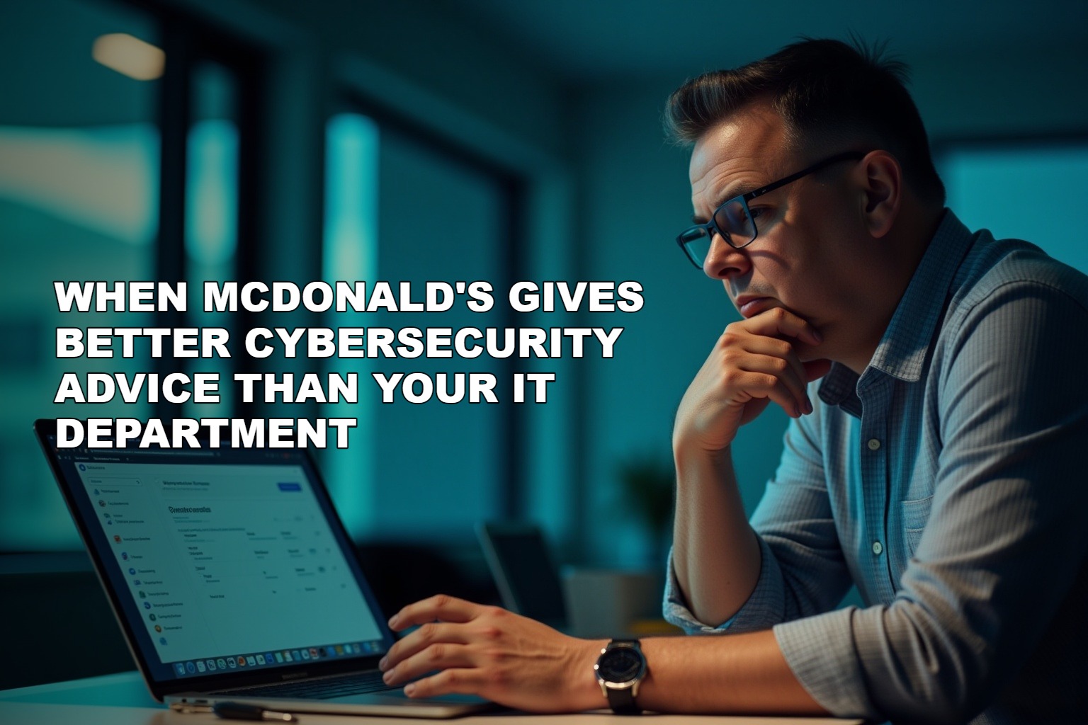 When McDonald's Gives Better Cybersecurity Advice Than Your IT Department