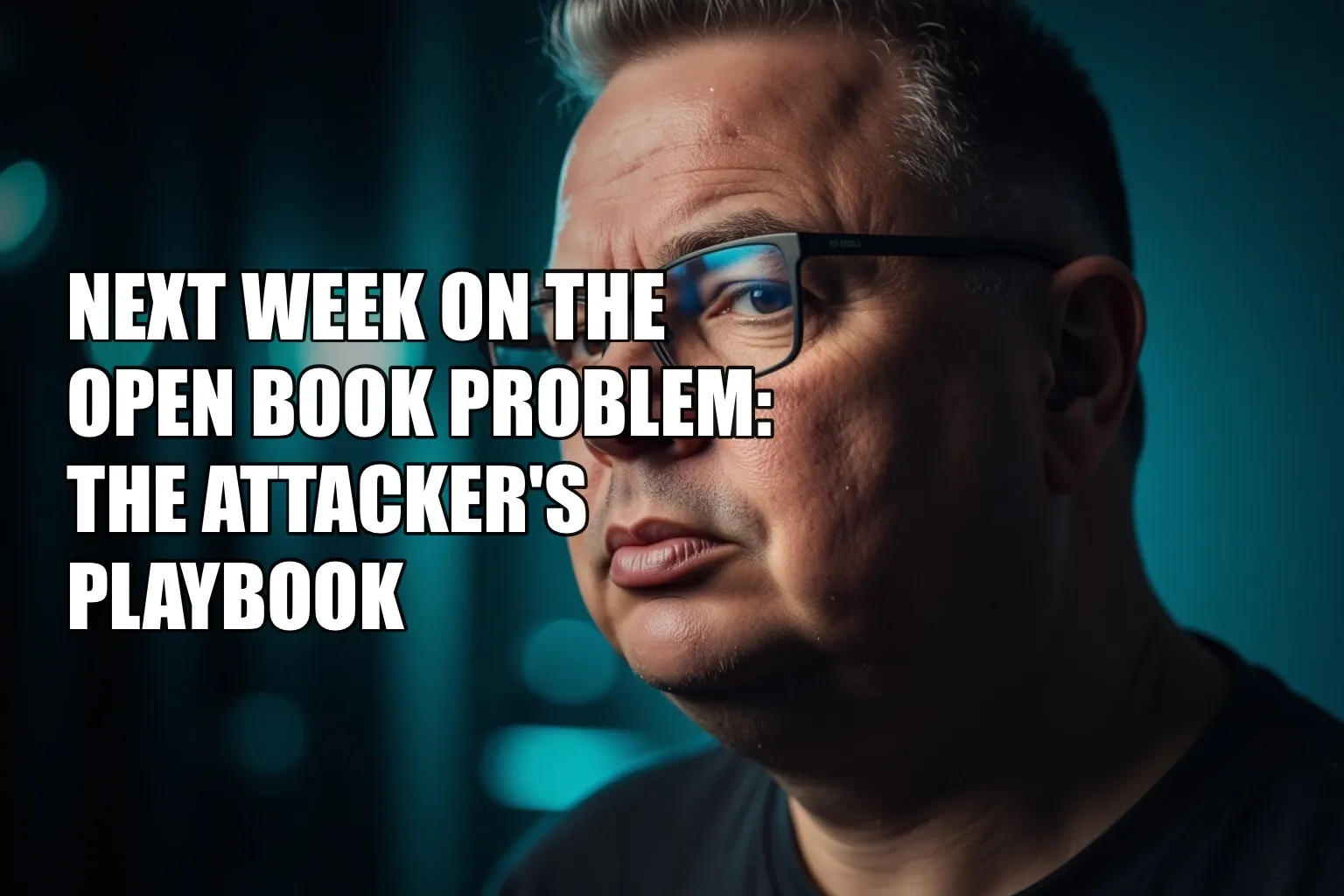 Next Week on The Open Book Problem: The Attacker's Playbook