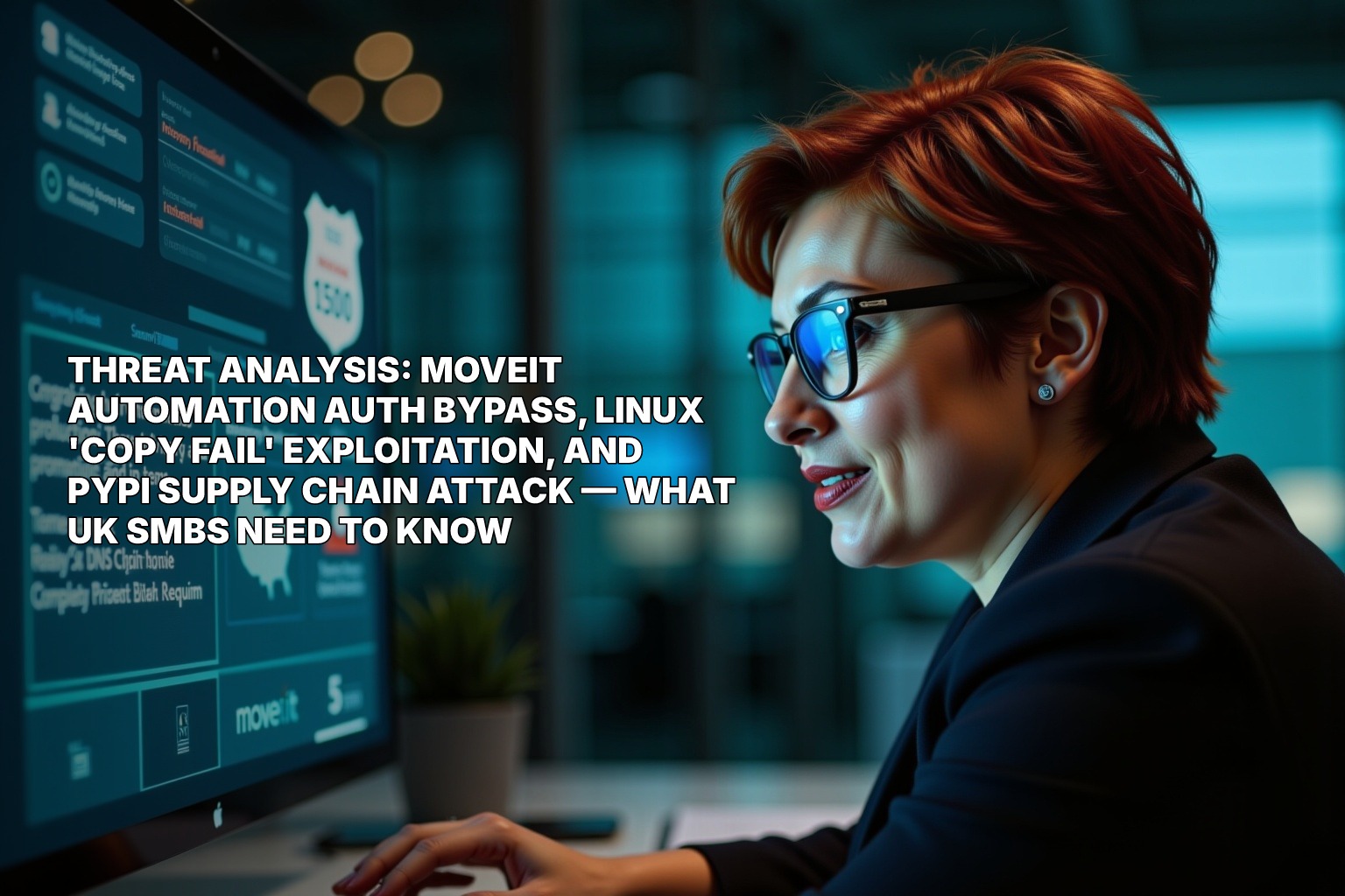 Threat Analysis: MOVEit Automation Auth Bypass, Linux 'Copy Fail' Exploitation, and PyPI Supply Chain Attack — What UK SMBs Need to Know