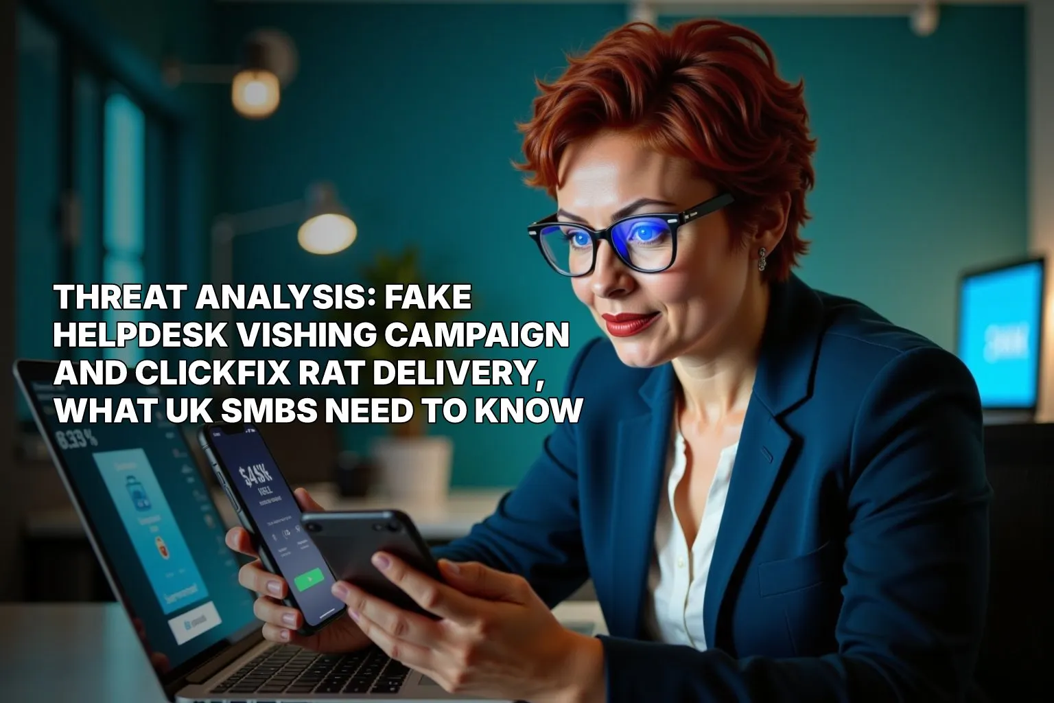 Threat Analysis: Fake Helpdesk Vishing Campaign and ClickFix RAT Delivery, What UK SMBs Need to Know